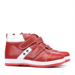 Stivali bambini 3207 rosso+bianco