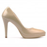 Scarpe eleganti donna 1233 vernice beige