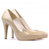 Scarpe eleganti donna 1233 vernice beige