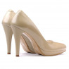 Scarpe eleganti donna 1233 vernice beige