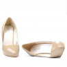 Scarpe eleganti donna 1233 vernice beige