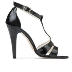 Sandali donna 1239-1 vernice nera