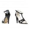 Sandali donna 1239-1 vernice nera