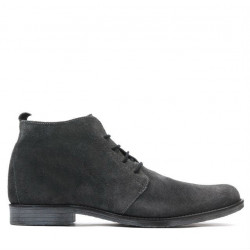 Stivaletti da uomo 412 antracite in velour