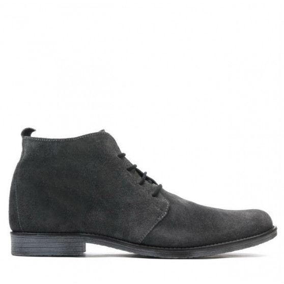 Stivaletti da uomo 412 antracite in velour