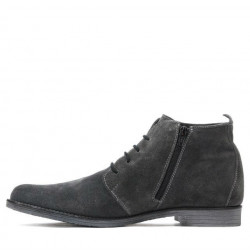 Stivaletti da uomo 412 antracite in velour