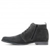 Stivaletti da uomo 412 antracite in velour