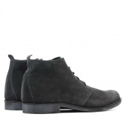Stivaletti da uomo 412 antracite in velour