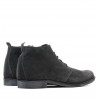 Stivaletti da uomo 412 antracite in velour