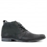 Stivaletti da uomo 412 antracite in velour