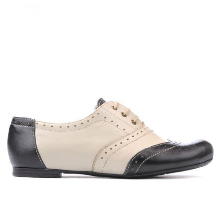Scarpe casual donna 186 nero+beige