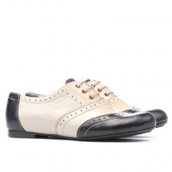 Scarpe casual donna 186 nero+beige