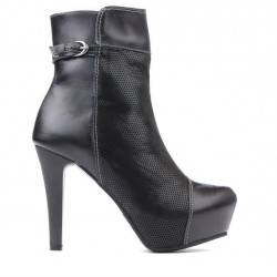 Stivaletti donna 1148 nero combinato