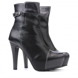 Stivaletti donna 1148 nero combinato