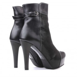 Stivaletti donna 1148 nero combinato