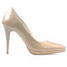 Scarpe eleganti donna 1244 vernice beige