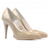 Scarpe eleganti donna 1244 vernice beige