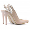 Sandali donna 1235 vernice beige madreperla