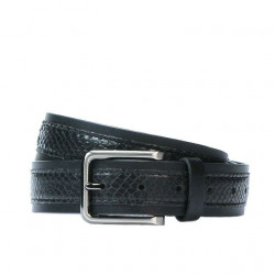 Cintura uomo 18b nero+serpente nero
