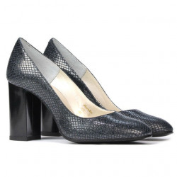 Scarpe eleganti donna 1269 pitone indaco