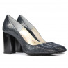 Scarpe eleganti donna 1269 pitone indaco