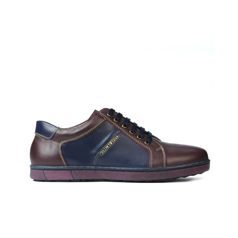 Scarpe sportive uomo 849 bordeaux+indaco