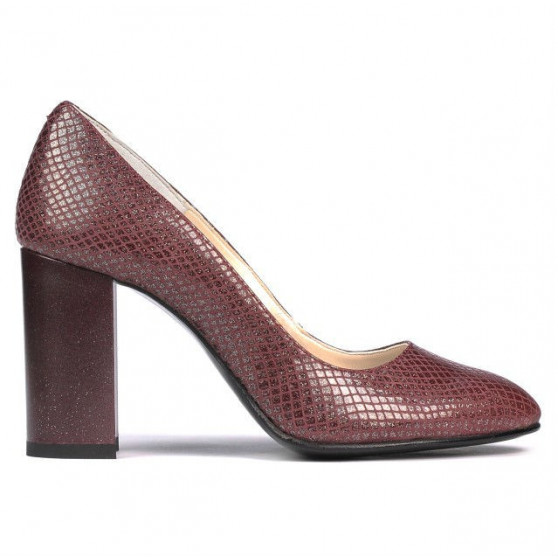 Scarpe eleganti donna 1269 pitone bordeaux