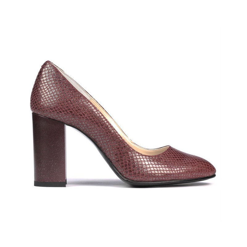 Scarpe eleganti donna 1269 pitone bordeaux