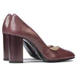 Scarpe eleganti donna 1269 pitone bordeaux
