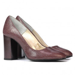 Scarpe eleganti donna 1269 pitone bordeaux