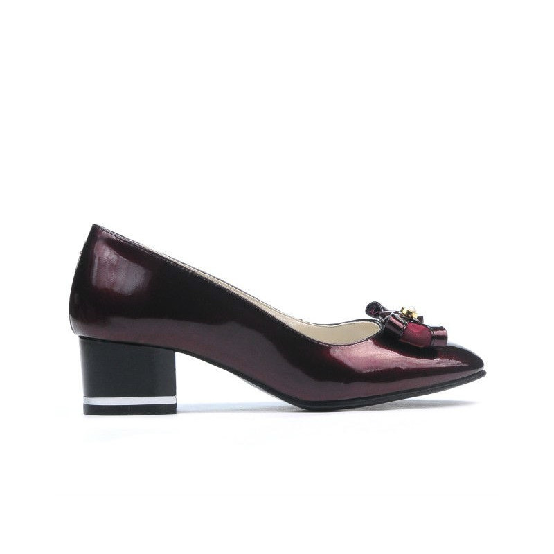 Scarpe eleganti donna 1270 vernice bordeaux