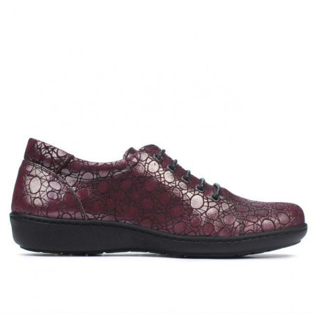 Scarpe casual donna 698 bordeaux perla
