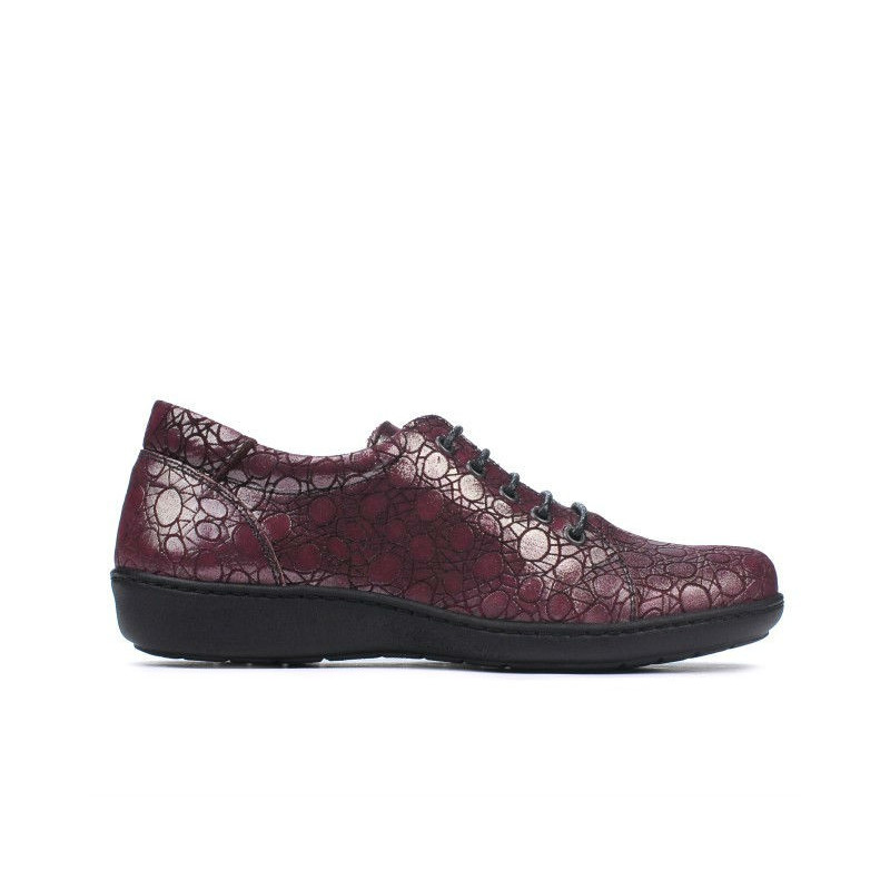 Scarpe casual donna 698 bordeaux perla