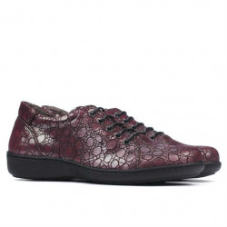 Scarpe casual donna 698 bordeaux perla