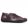 Scarpe casual donna 698 bordeaux perla