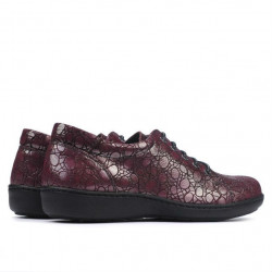 Scarpe casual donna 698 bordeaux perla