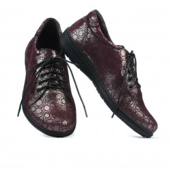 Scarpe casual donna 698 bordeaux perla