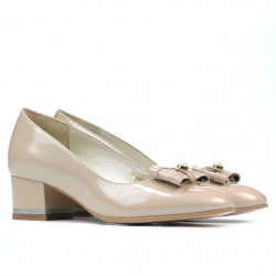 Scarpe eleganti donna 1270 vernice avorio