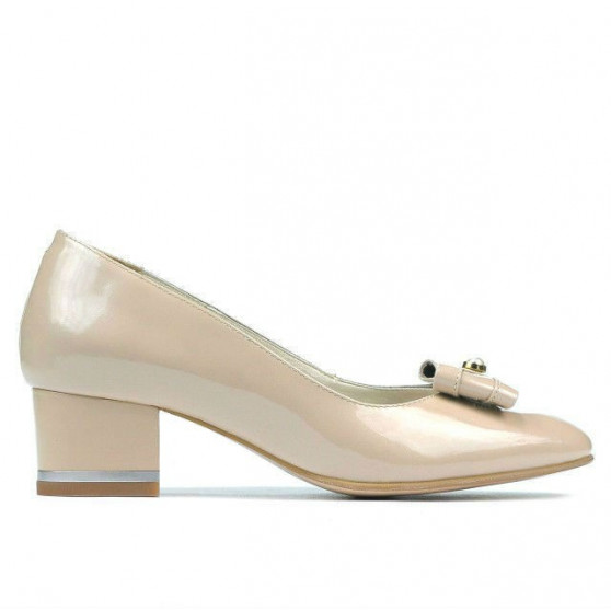 Scarpe eleganti donna 1270 vernice avorio