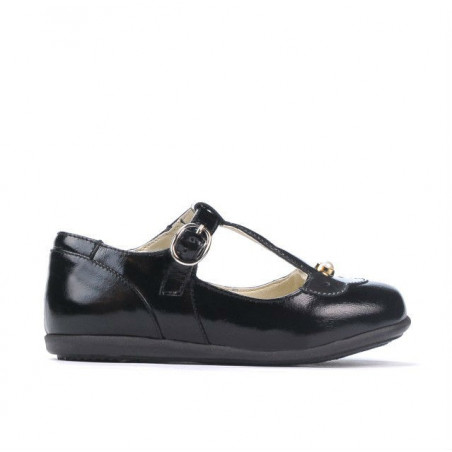 Scarpe per bambini piccoli 63c vernice nera combinata