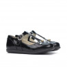 Scarpe per bambini piccoli 63c vernice nera combinata