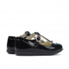 Scarpe per bambini piccoli 63c vernice nera combinata
