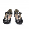 Scarpe per bambini piccoli 63c vernice nera combinata