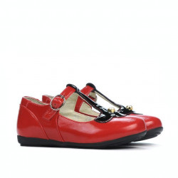 Scarpe per bambini piccoli 63c vernice rossa combinata