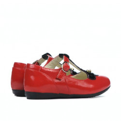 Scarpe per bambini piccoli 63c vernice rossa combinata