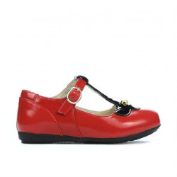 Scarpe per bambini piccoli 63c vernice rossa combinata