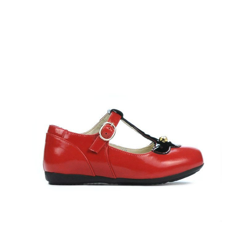 Scarpe per bambini piccoli 63c vernice rossa combinata