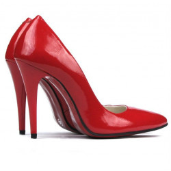 Scarpe eleganti donna 1241 vernice rossa