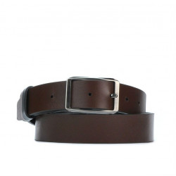 Cintura uomo 09b bicolore nero+marrone