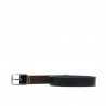 Cintura uomo 09b bicolore nero+marrone